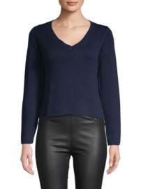 Wythe NY - Cropped V-neck Sweater at Saks Off 5th